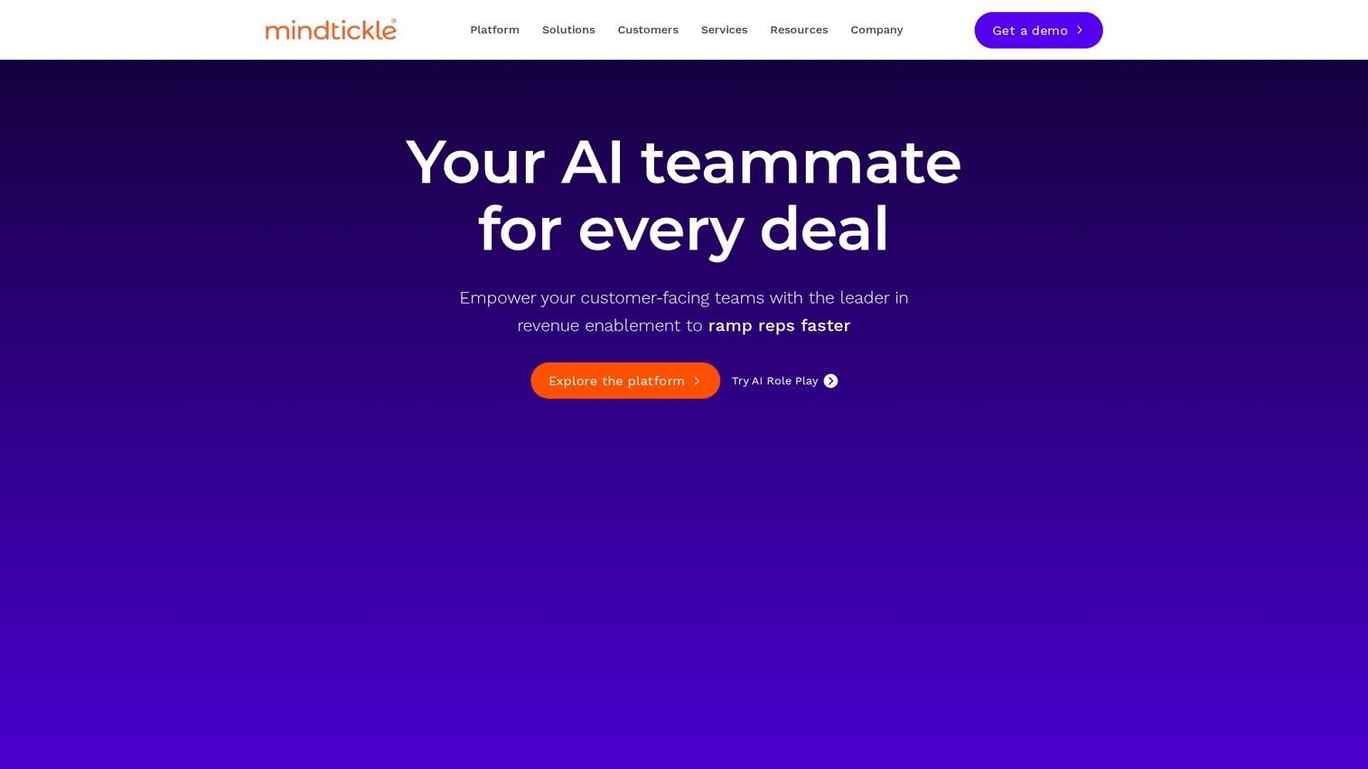 Mindtickle sales readiness platform dashboard showing training modules, coaching scorecards, and content management for sales enablement