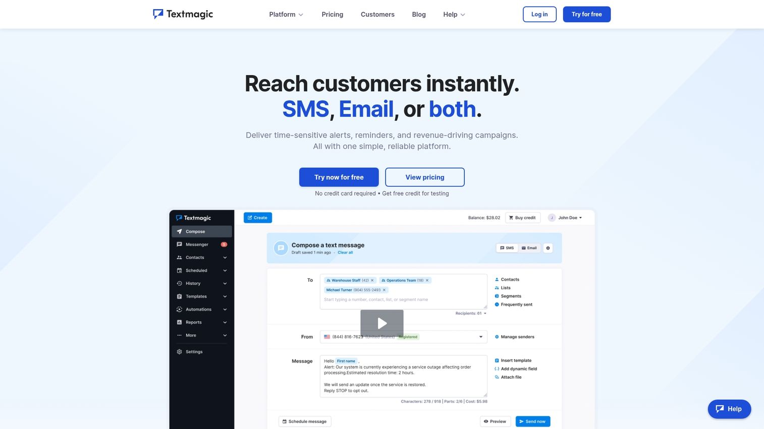 3. TextMagic