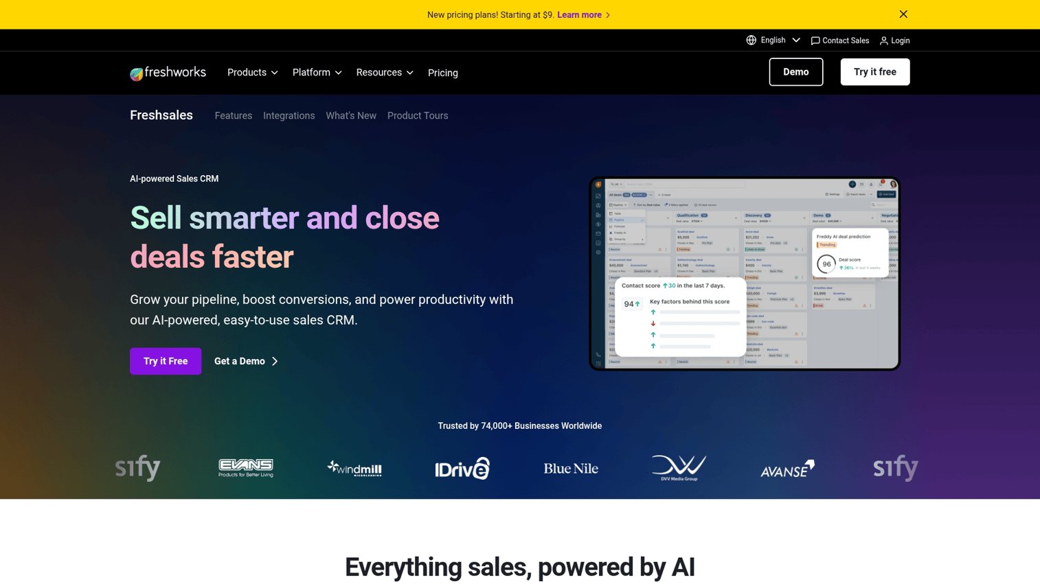 6. Freshsales