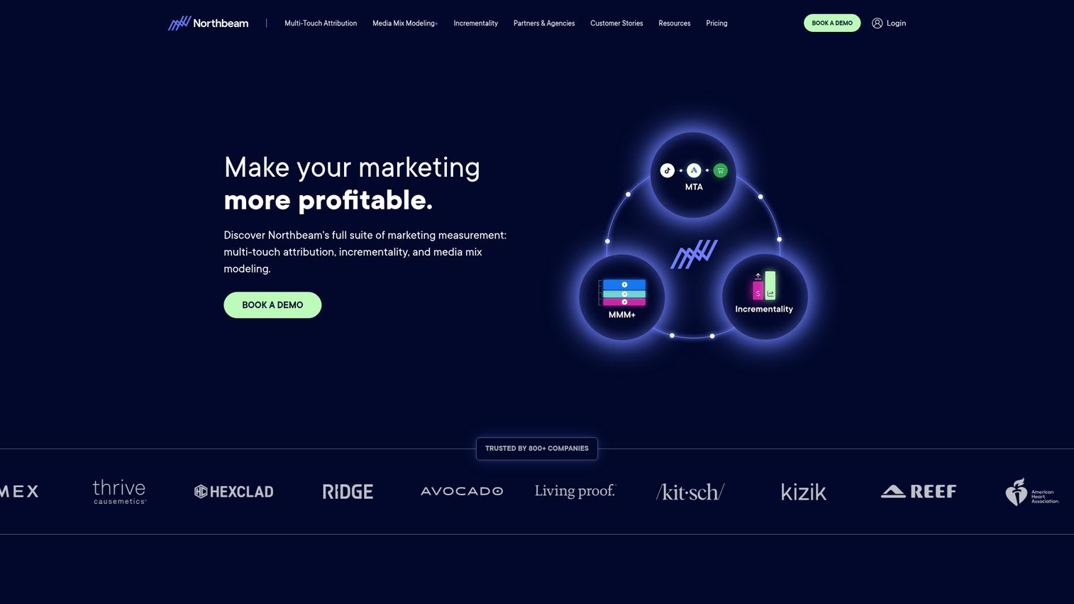 Northbeam homepage