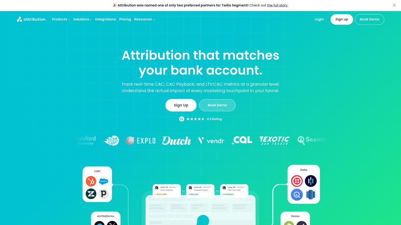 Attribution homepage