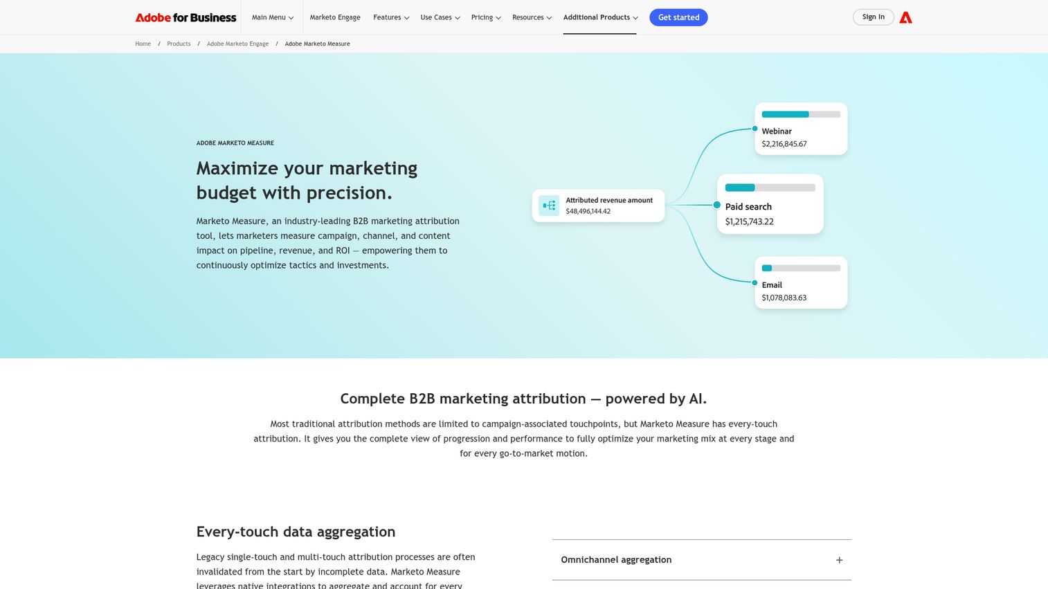 Bizible homepage