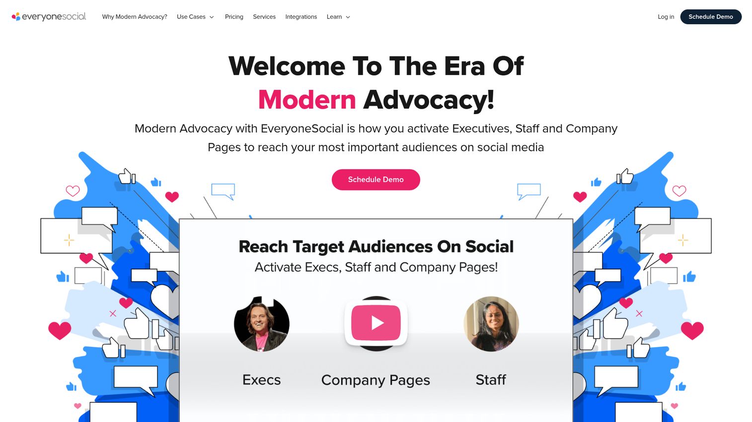 EveryoneSocial homepage