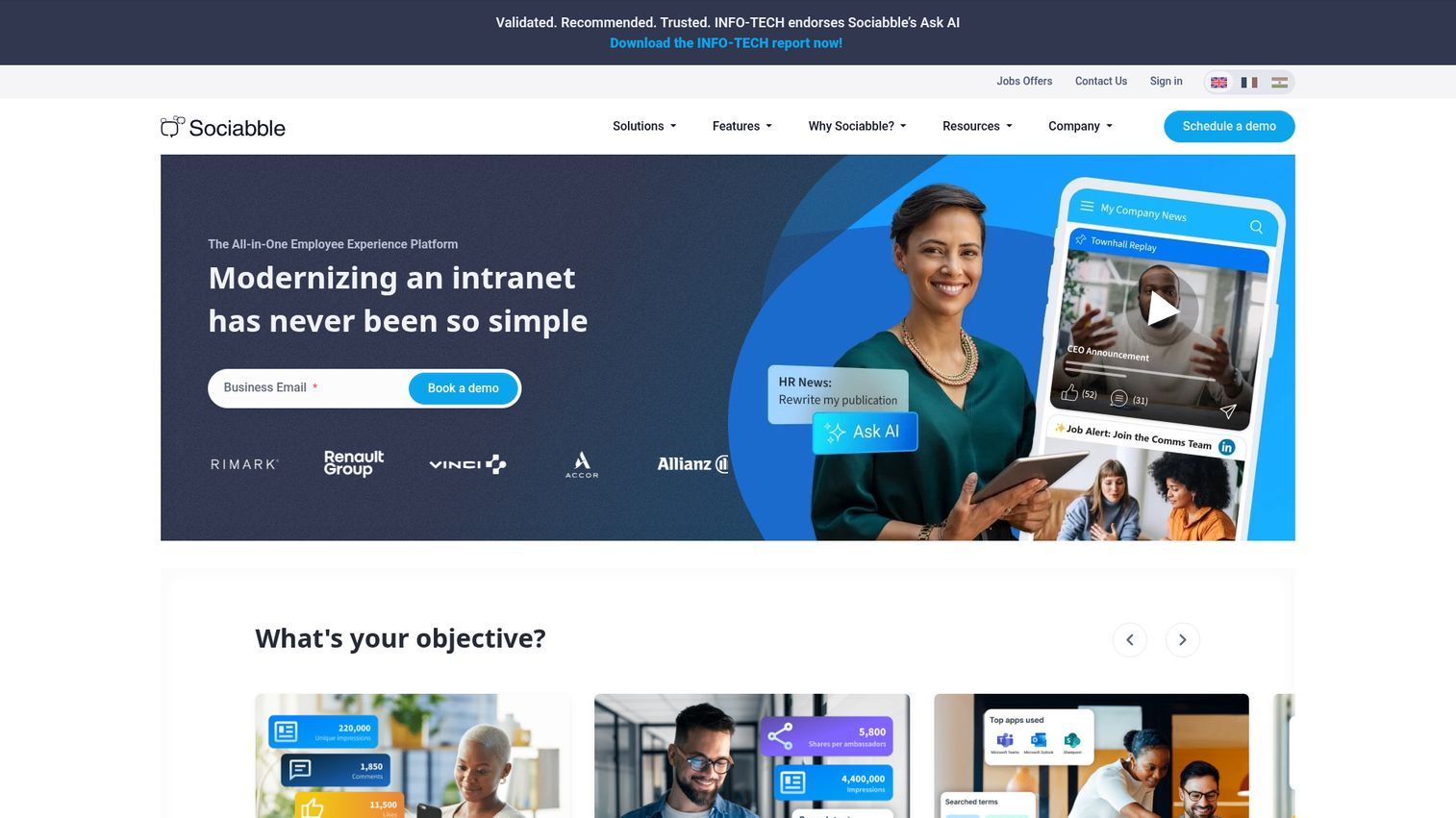 Sociabble homepage