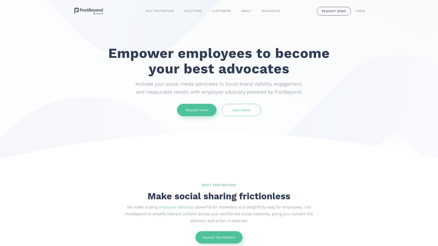 PostBeyond homepage