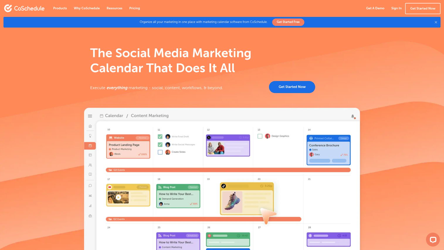 CoSchedule homepage