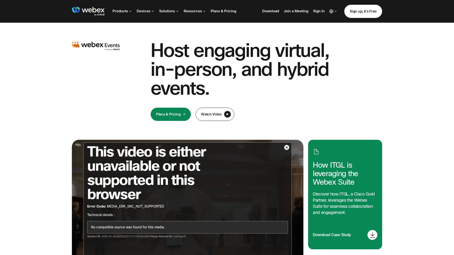 17. Webex Events