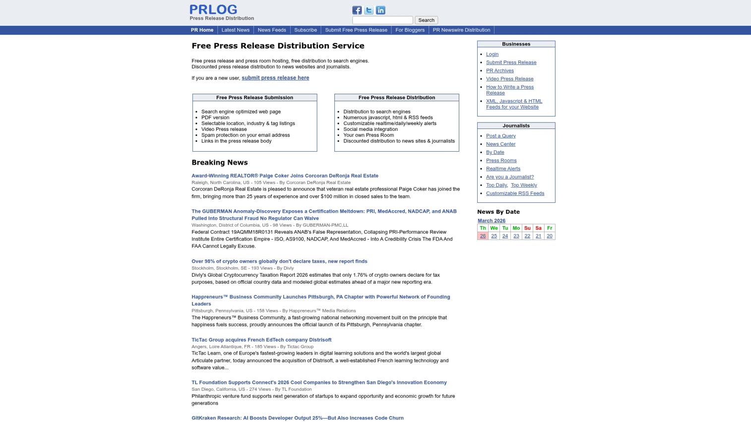 14. PRLog