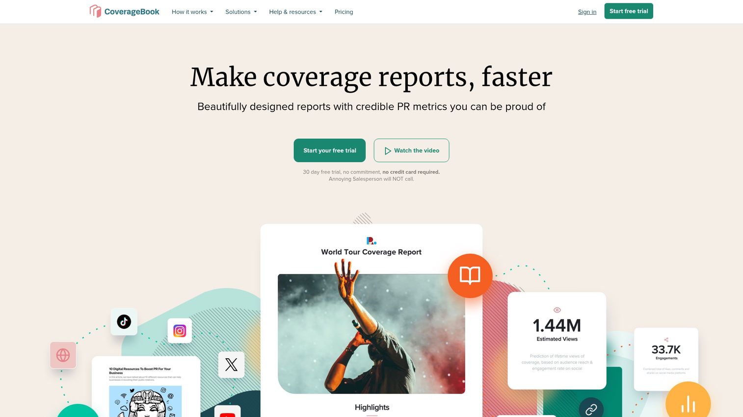 CoverageBook homepage