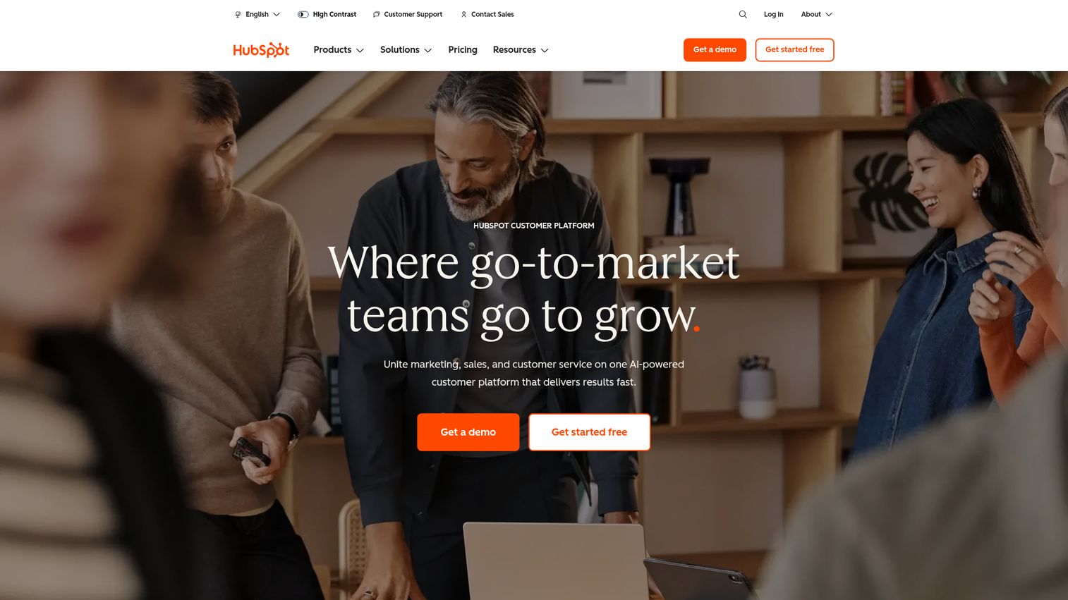 HubSpot Breeze Intelligence homepage