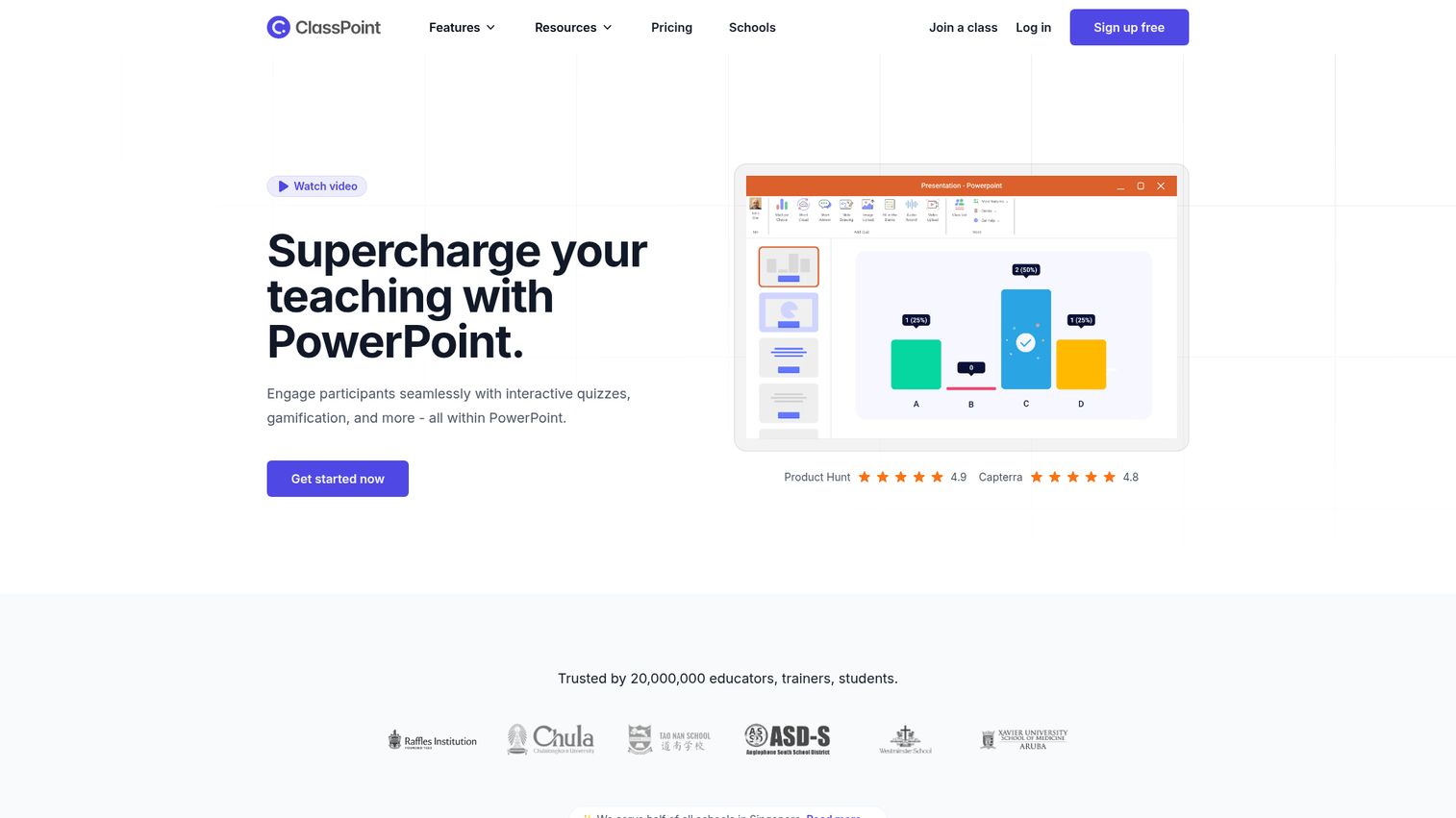 ClassPoint homepage