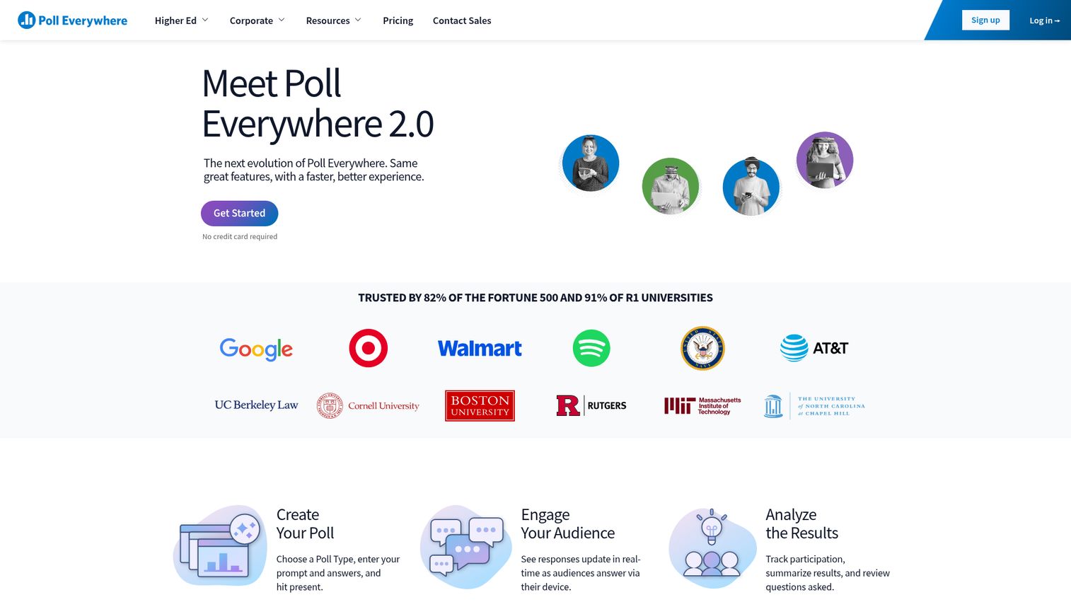 Poll Everywhere homepage