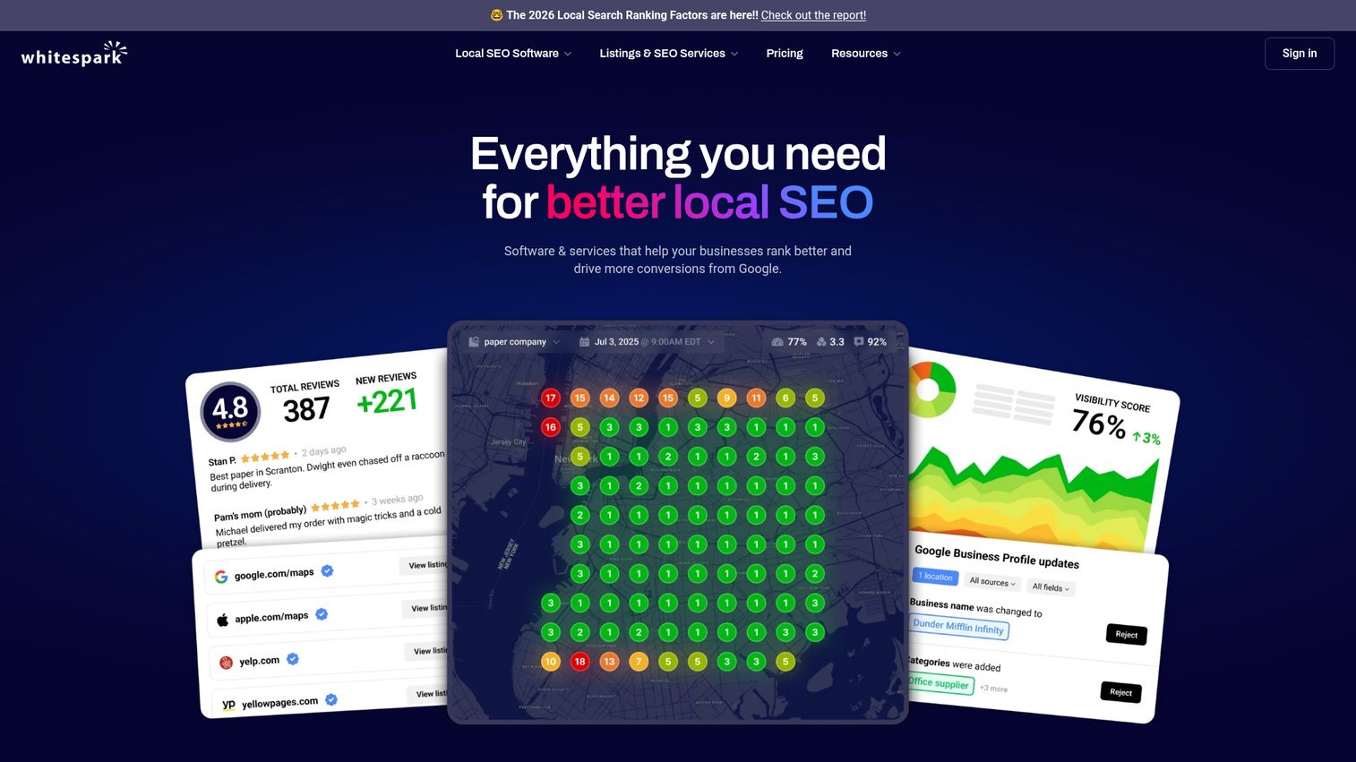 Whitespark homepage