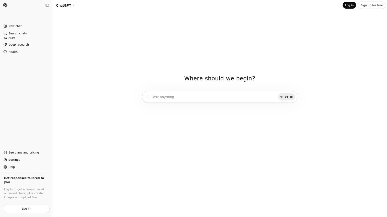 editGPT homepage