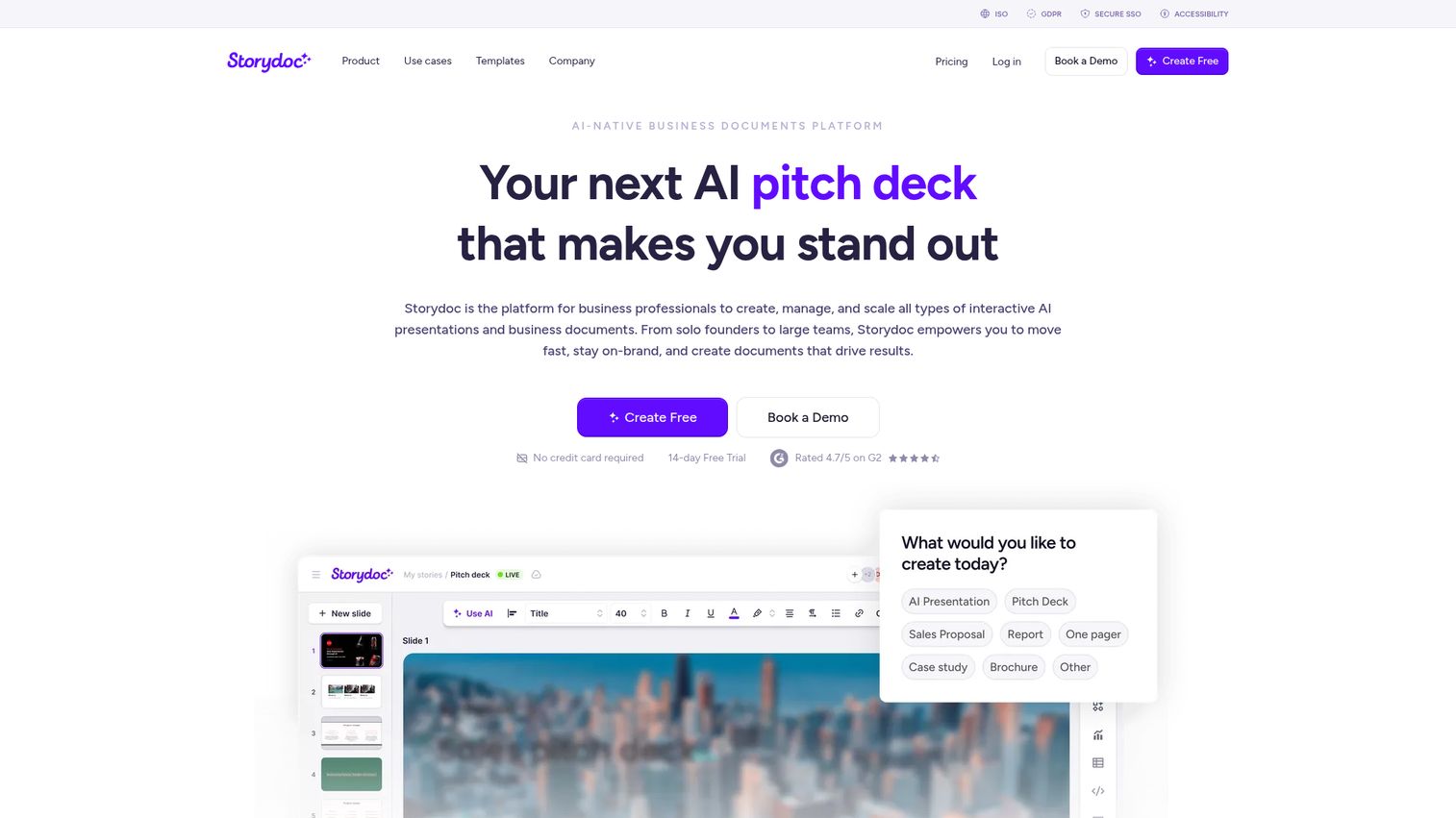 Storydoc homepage