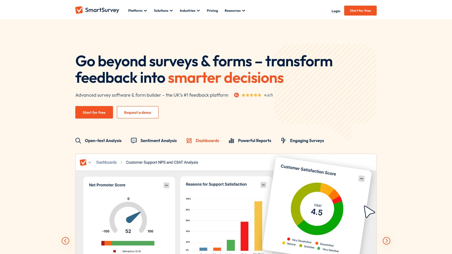 SmartSurvey homepage