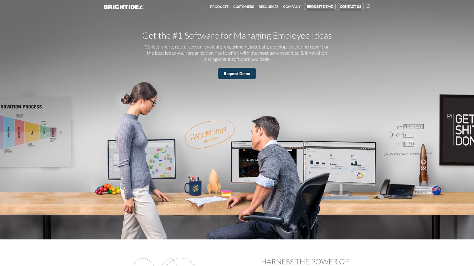 Brightidea homepage