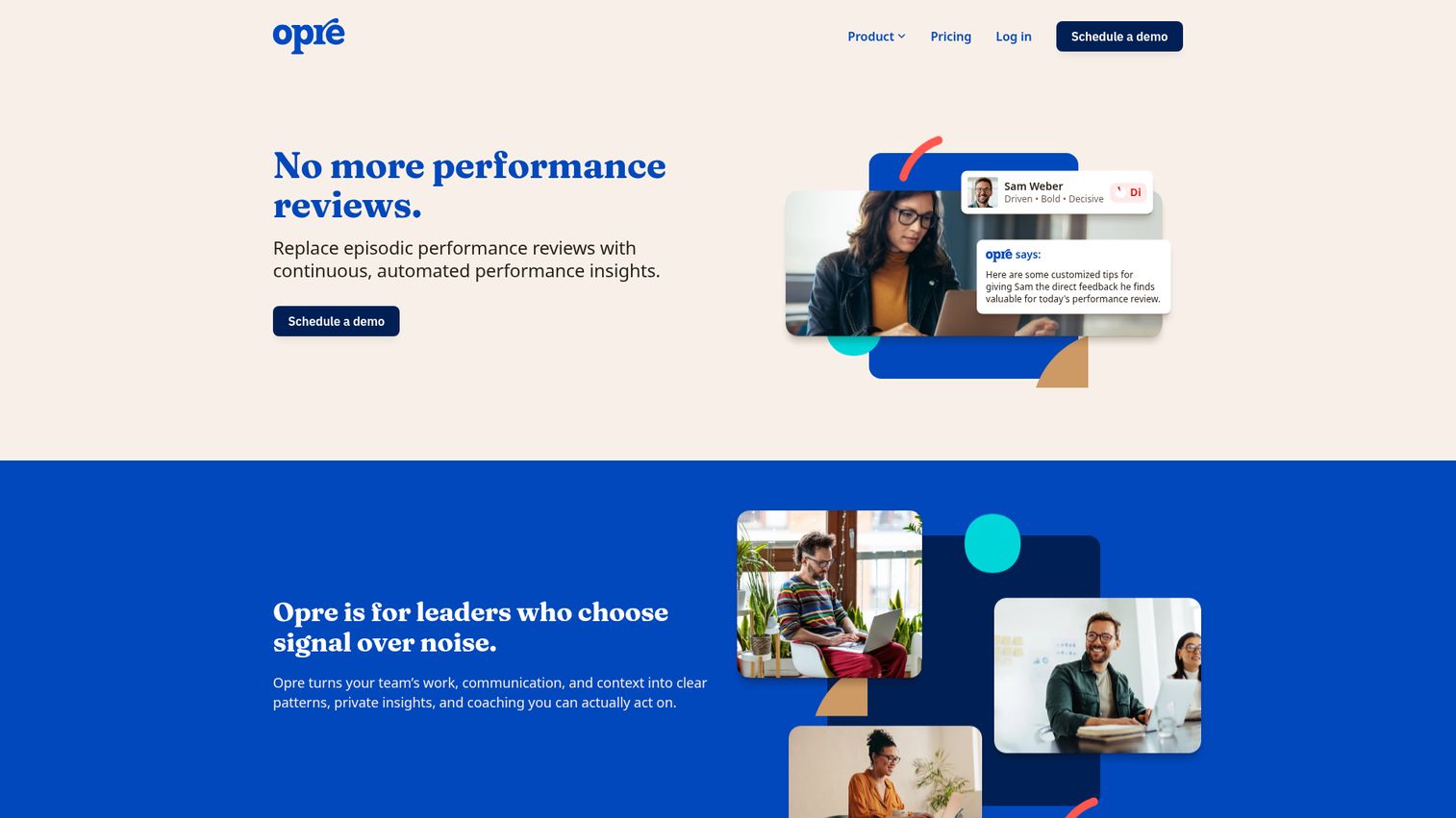 Teaming homepage