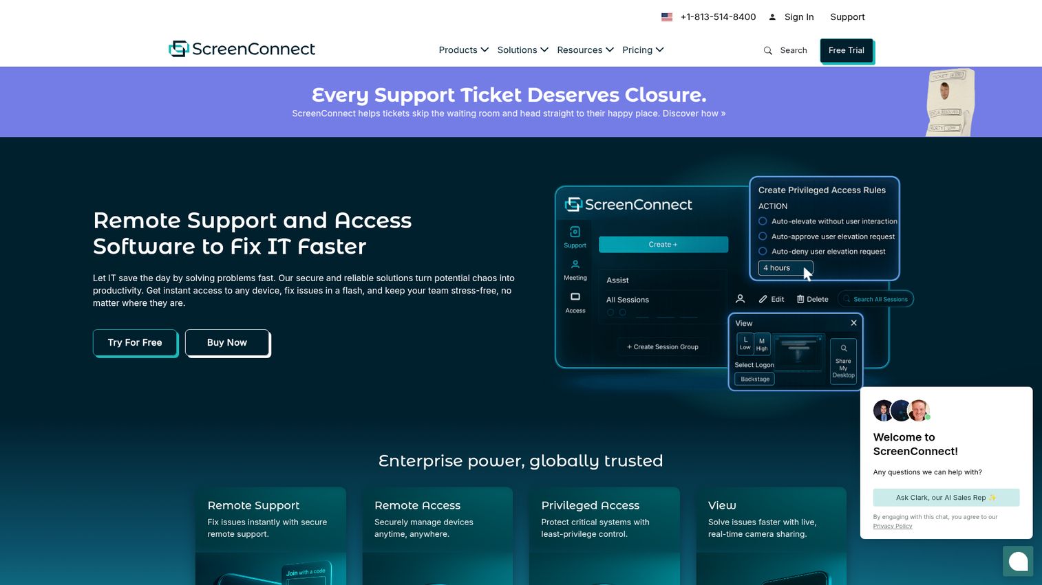 ConnectWise Control homepage