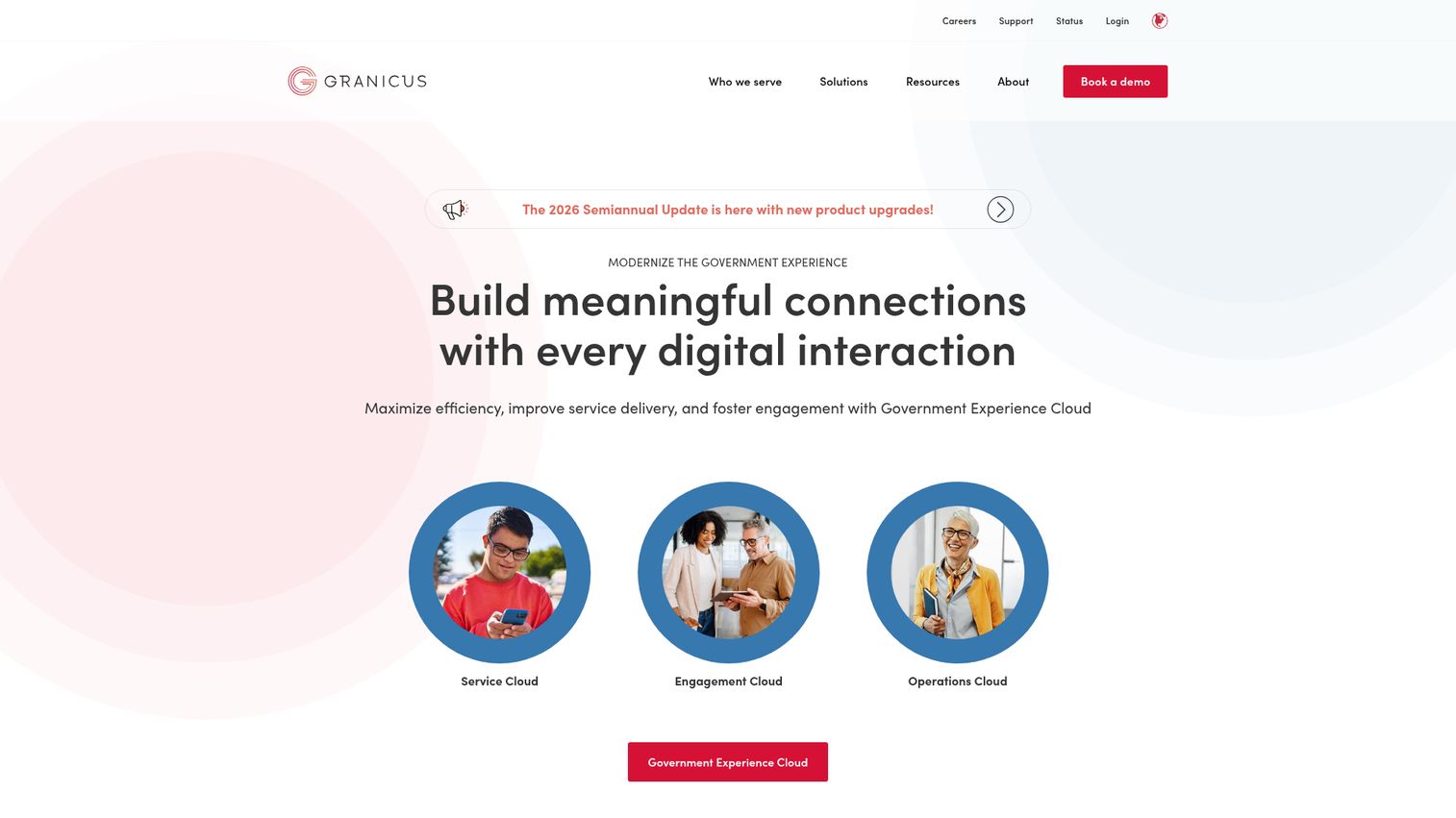 Granicus homepage