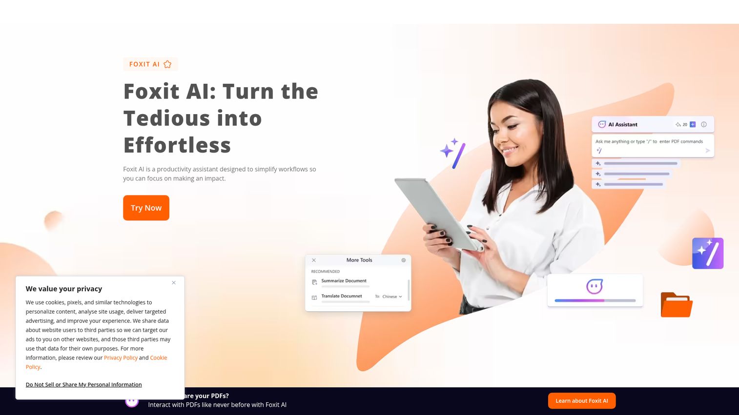 Foxit PDF Editor homepage