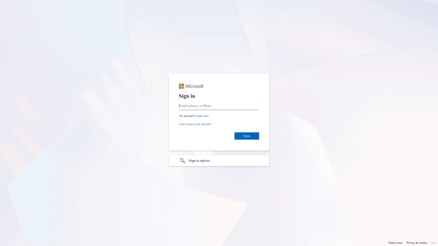 Microsoft Teams homepage