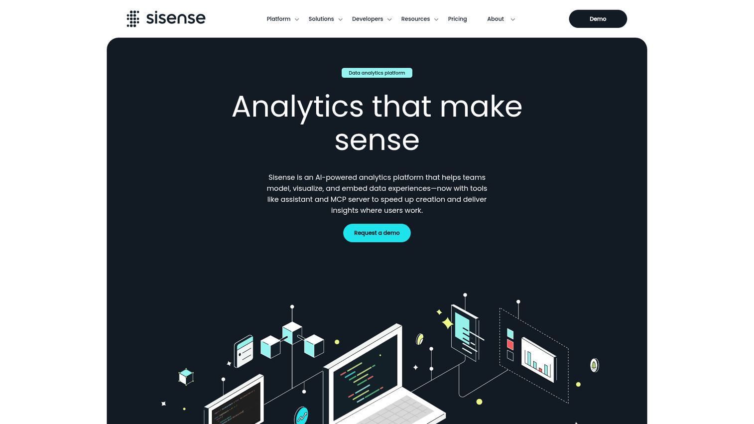 Sisense homepage