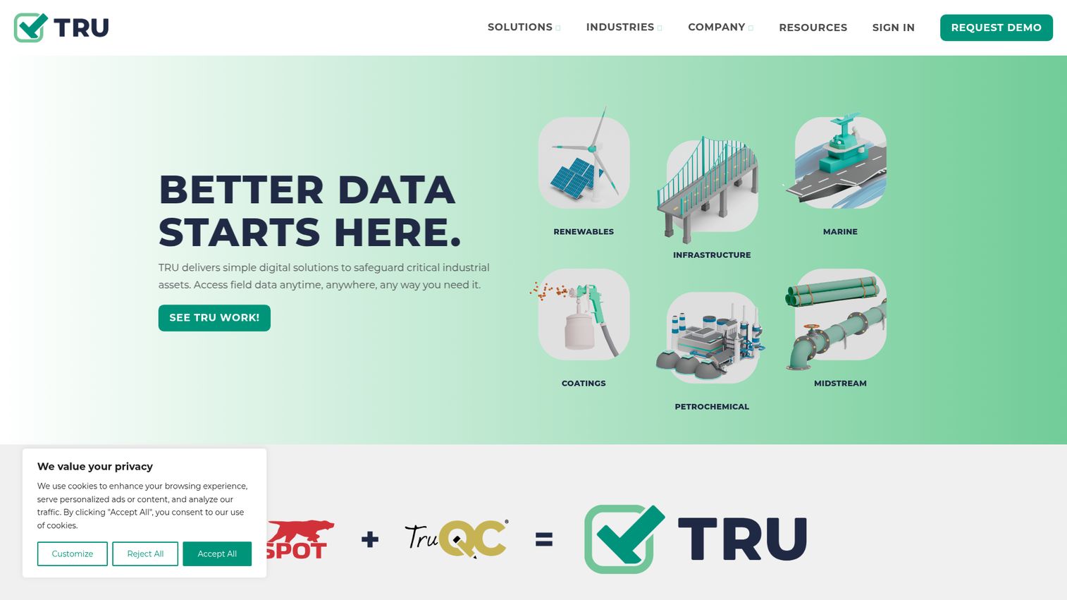 TruPeer homepage