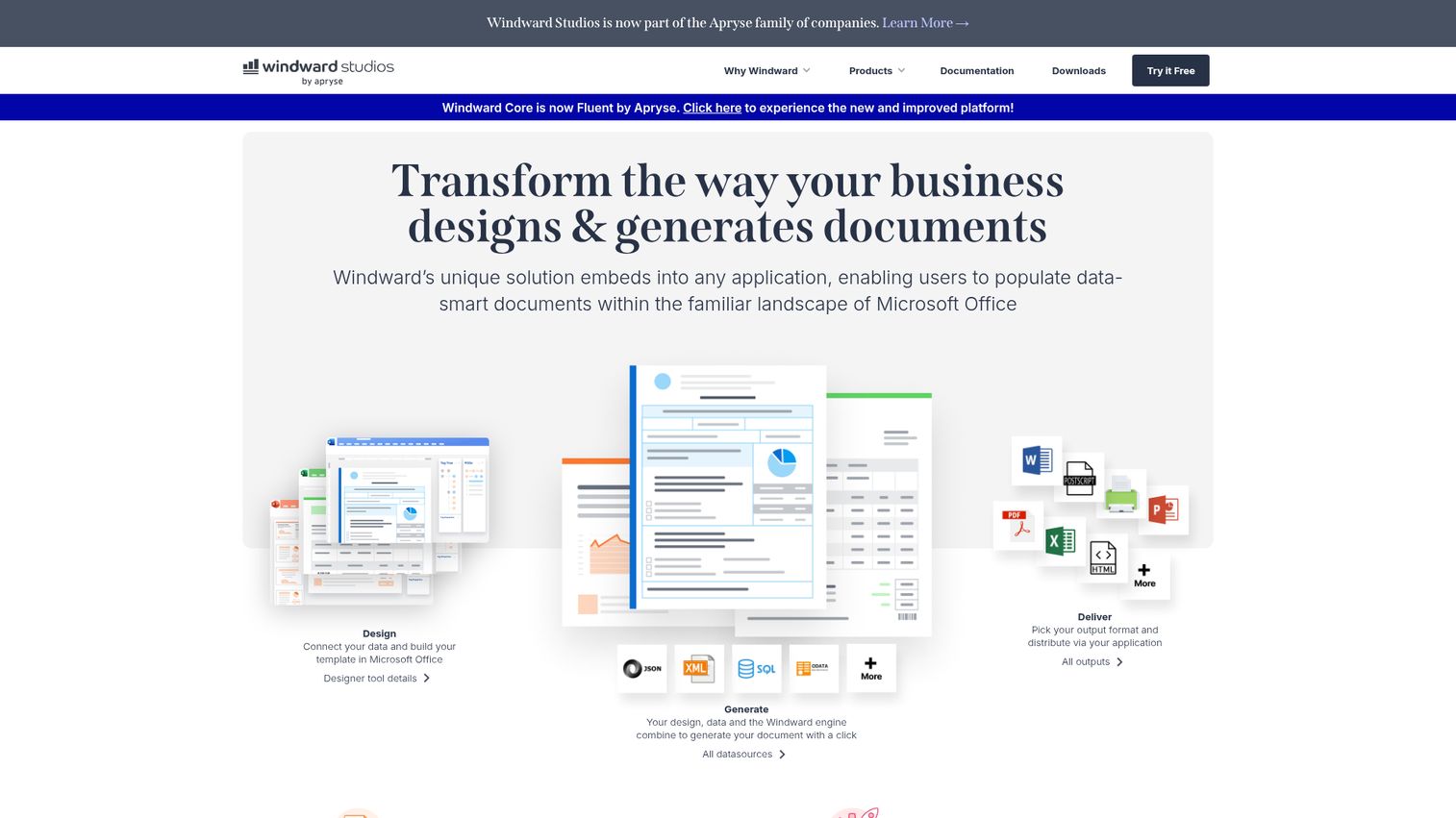 Windward Studios homepage