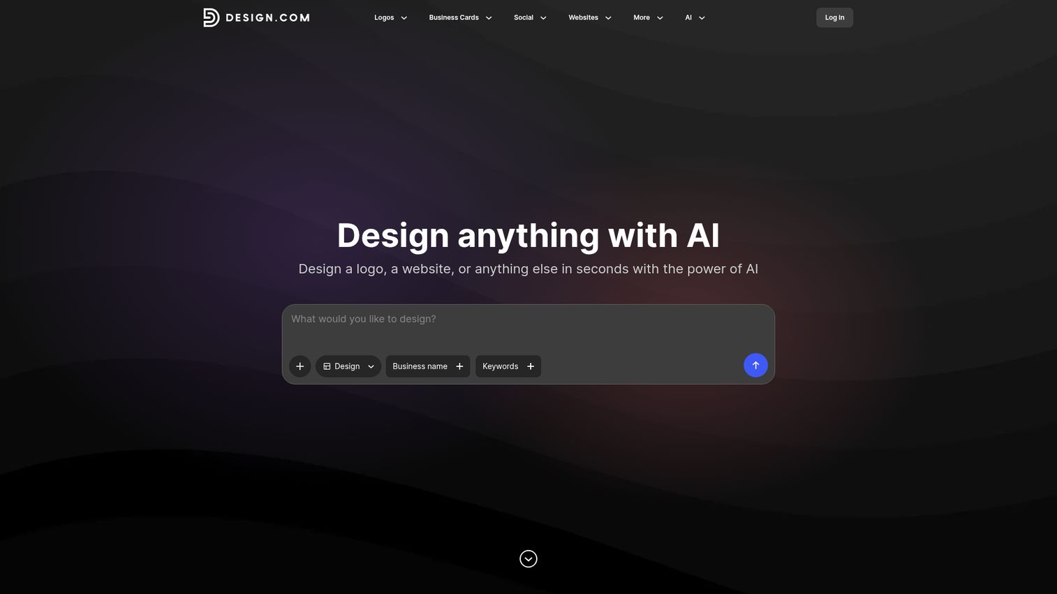 Design.com homepage