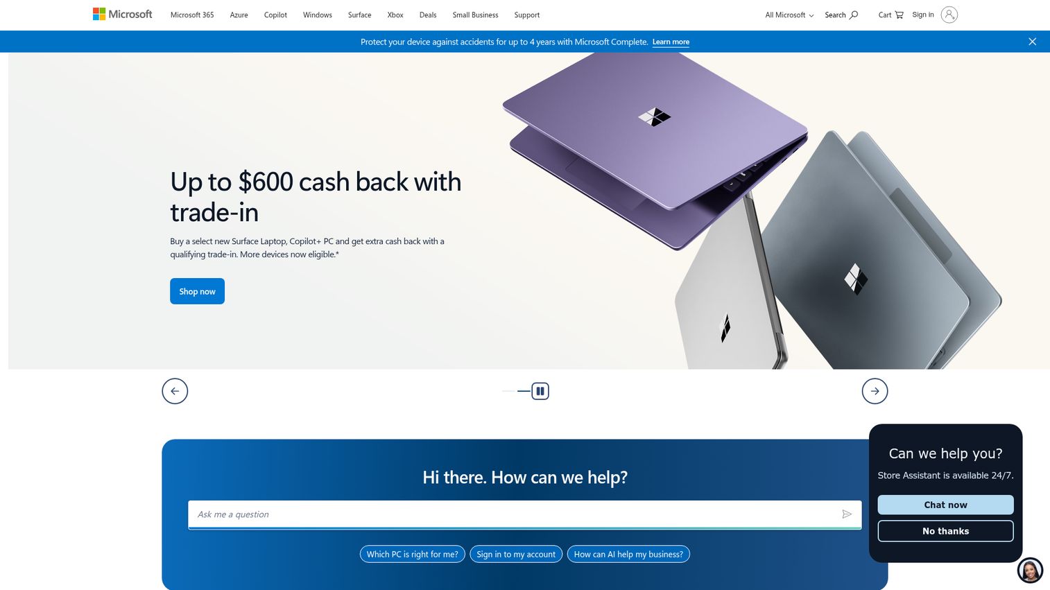 Microsoft Designer homepage