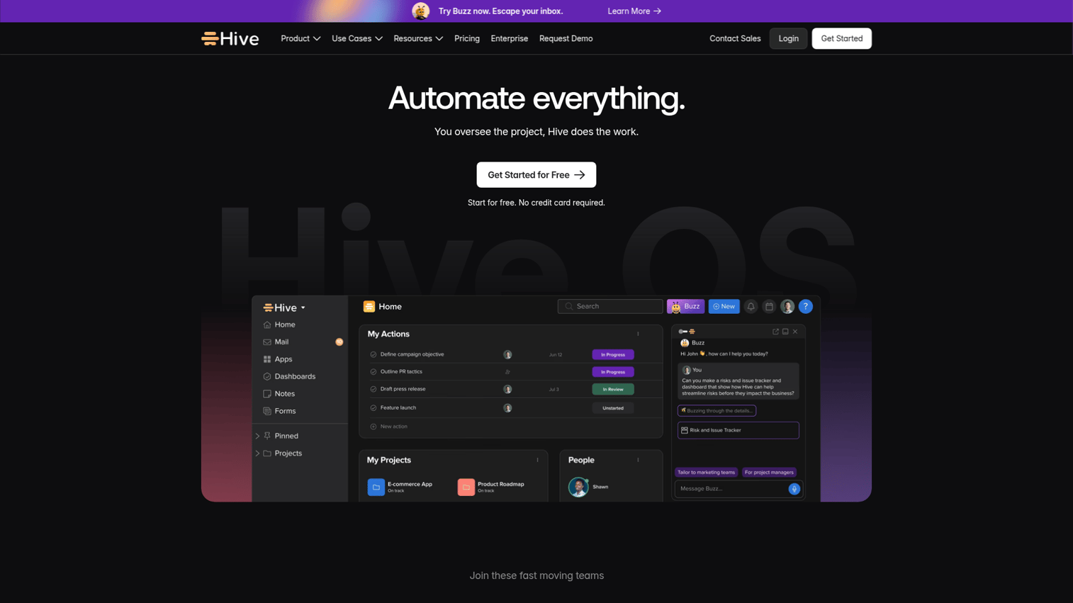 Hive homepage
