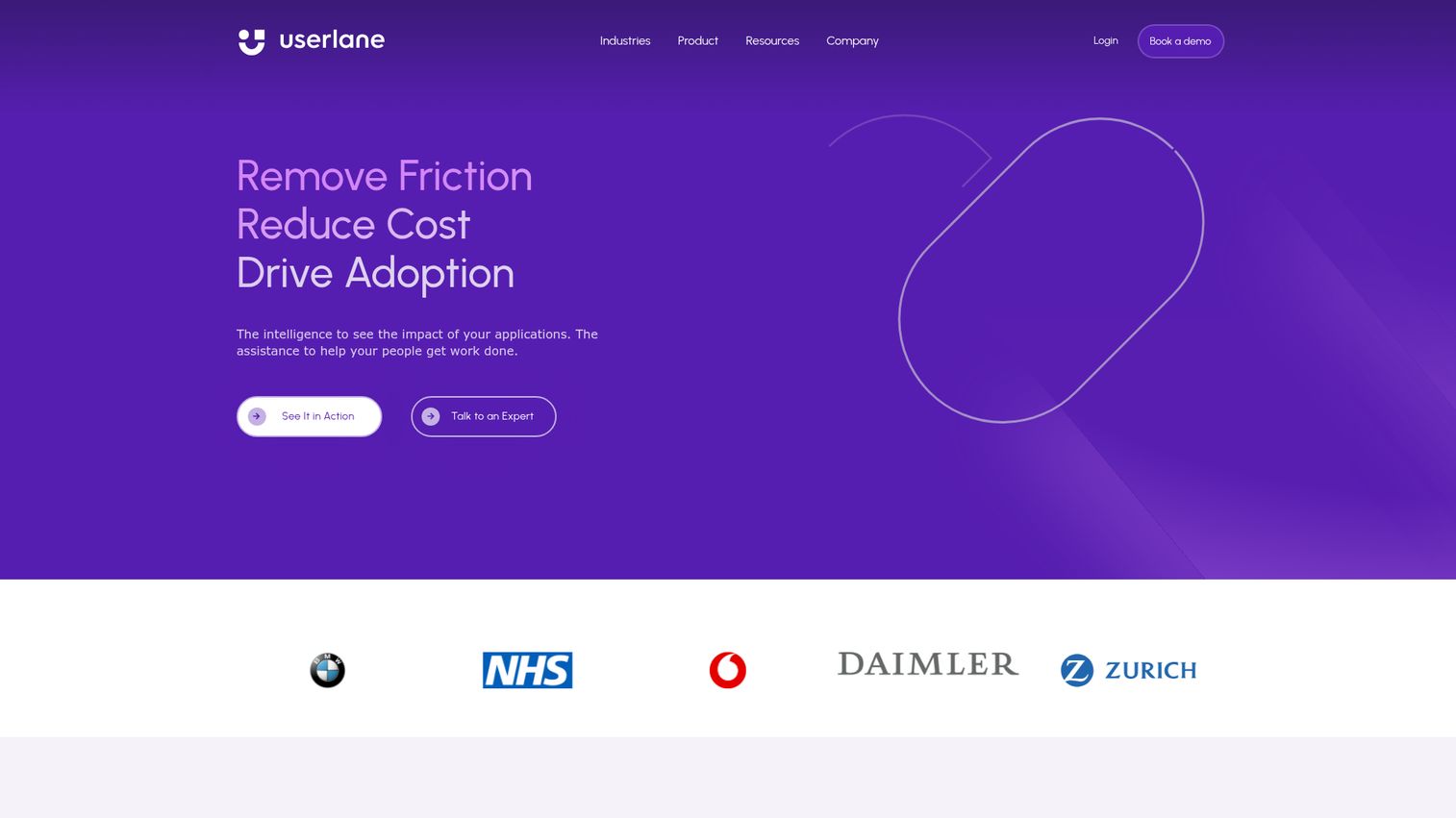 Userlane homepage