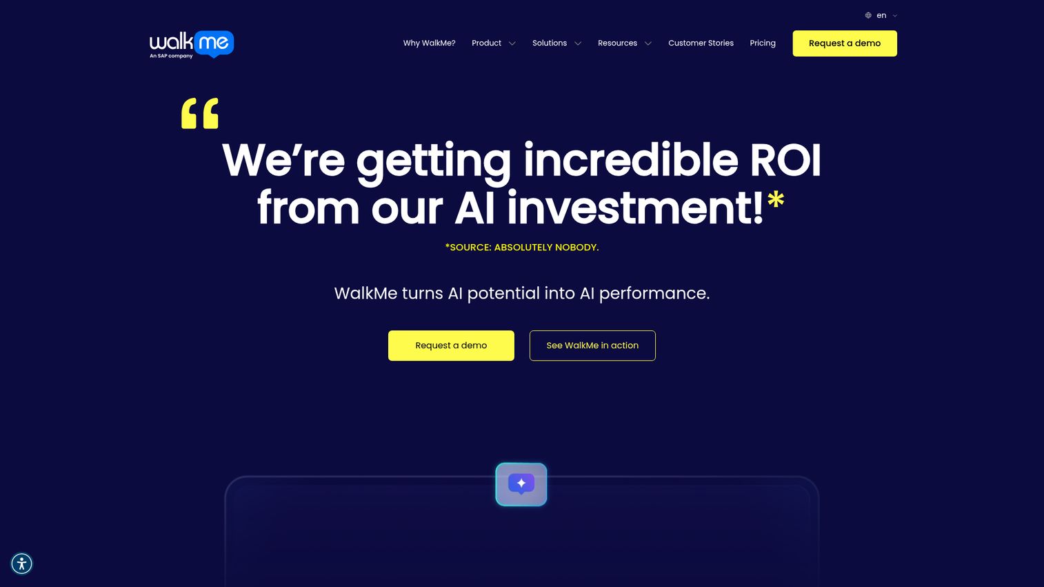WalkMe homepage