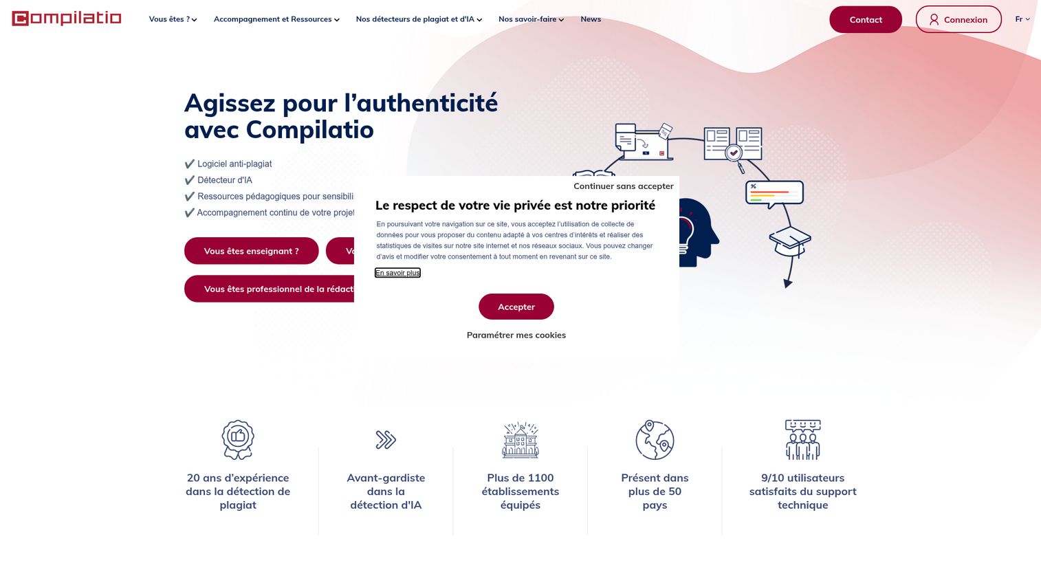 Compilatio homepage