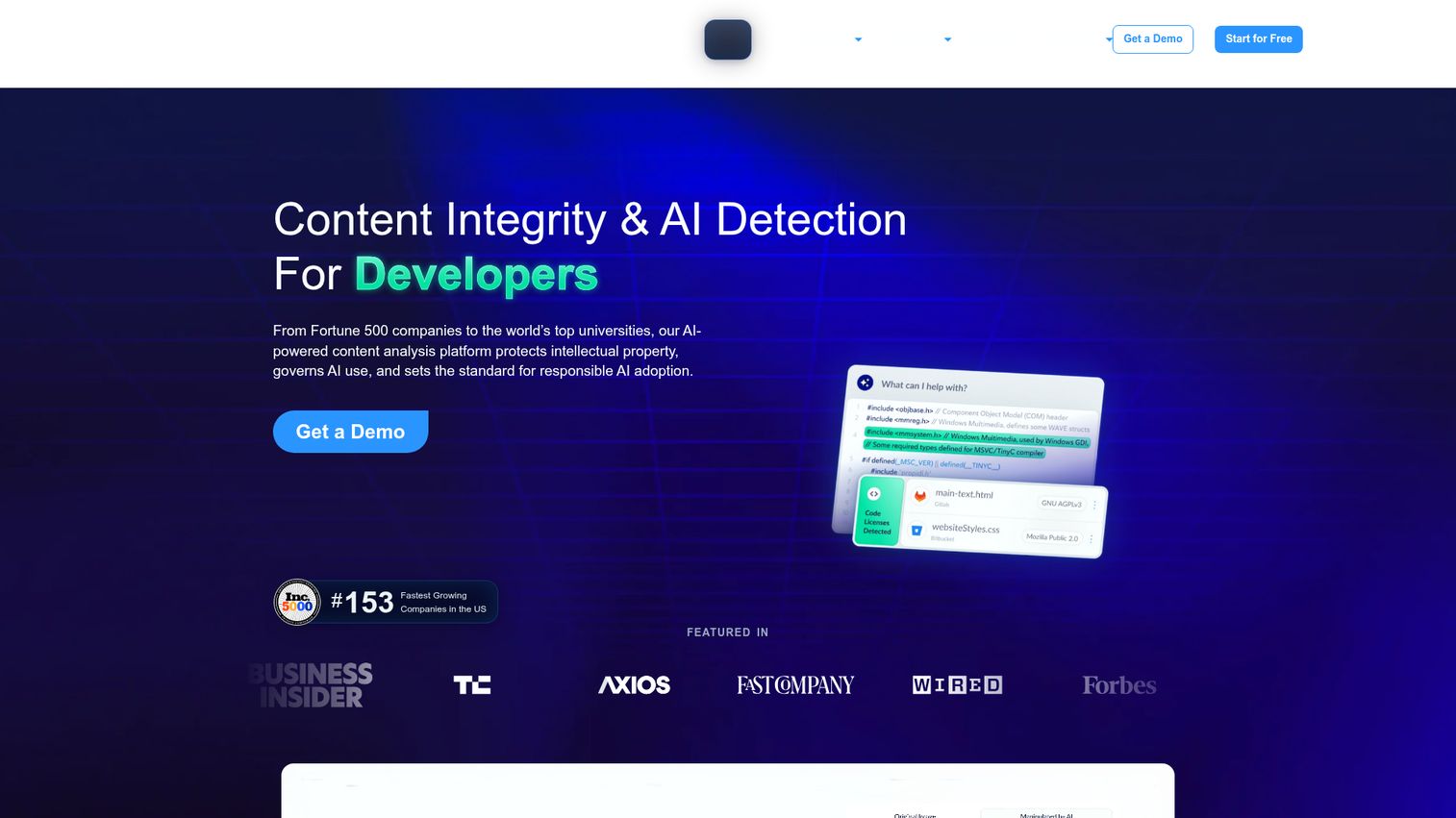 Copyleaks homepage