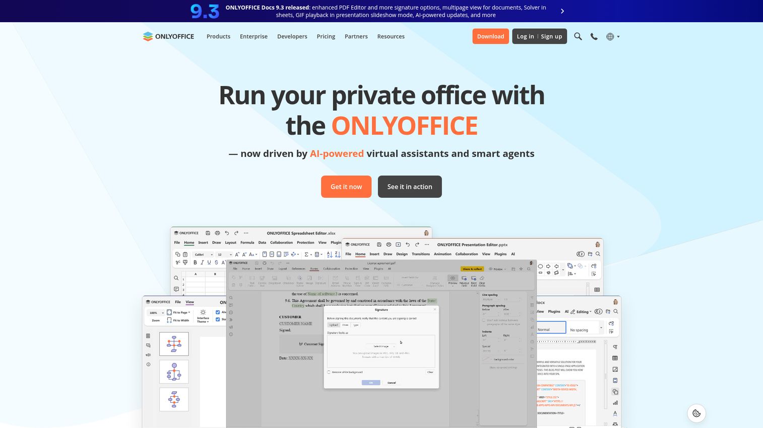 ONLYOFFICE Docs homepage