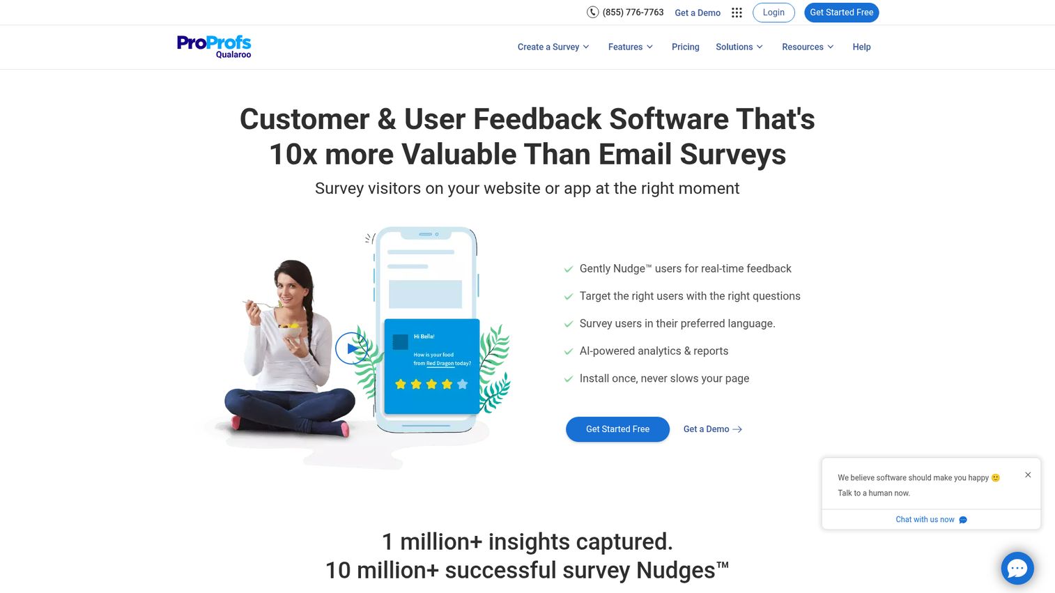 Qualaroo homepage