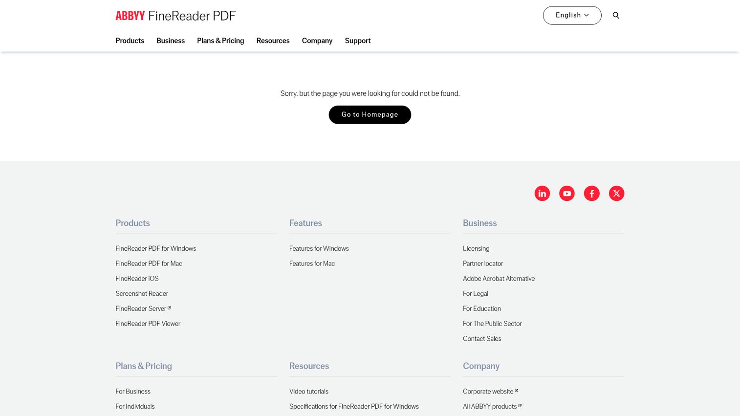 ABBYY FineReader homepage