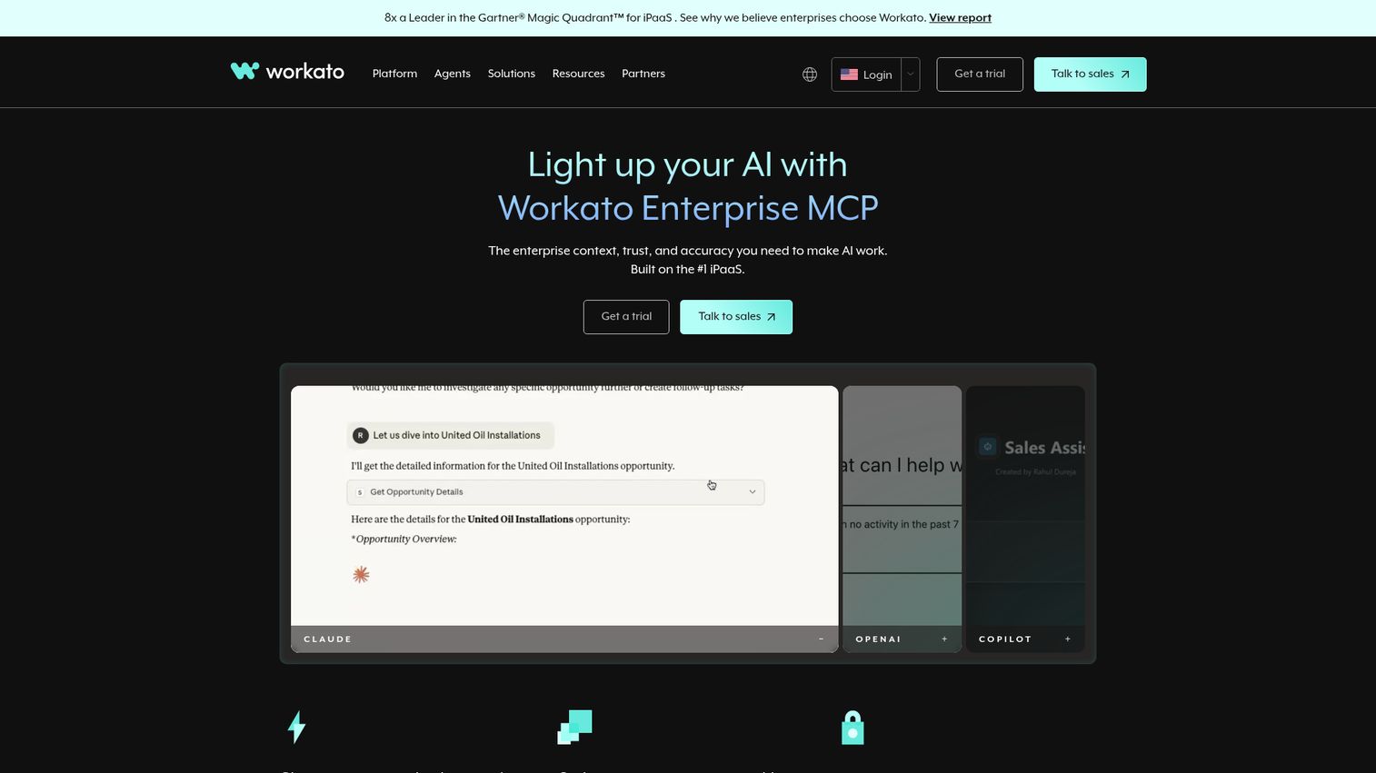 Workato homepage