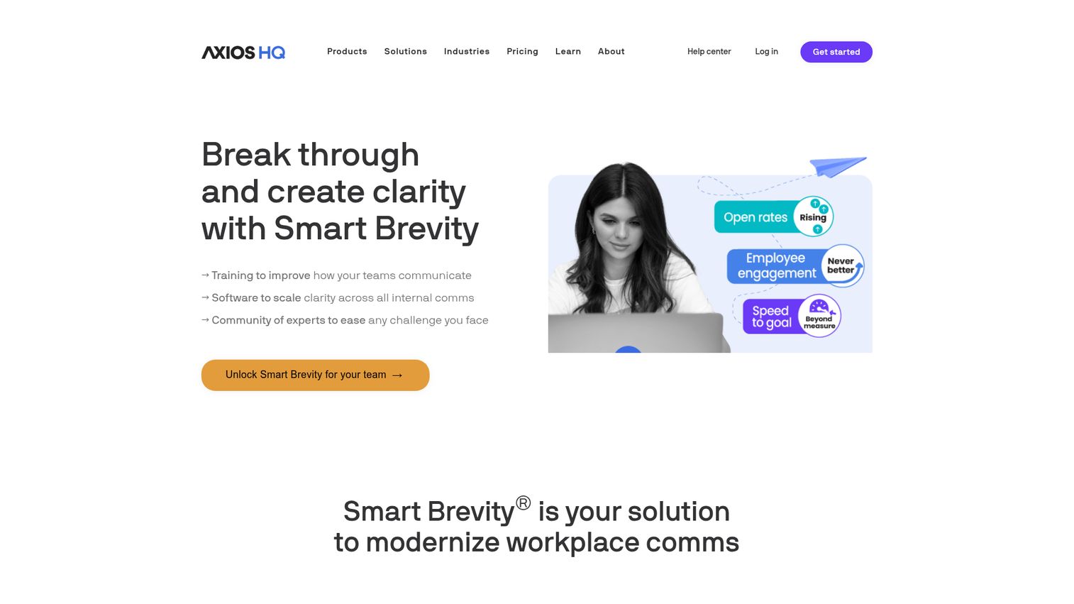 Axios HQ homepage