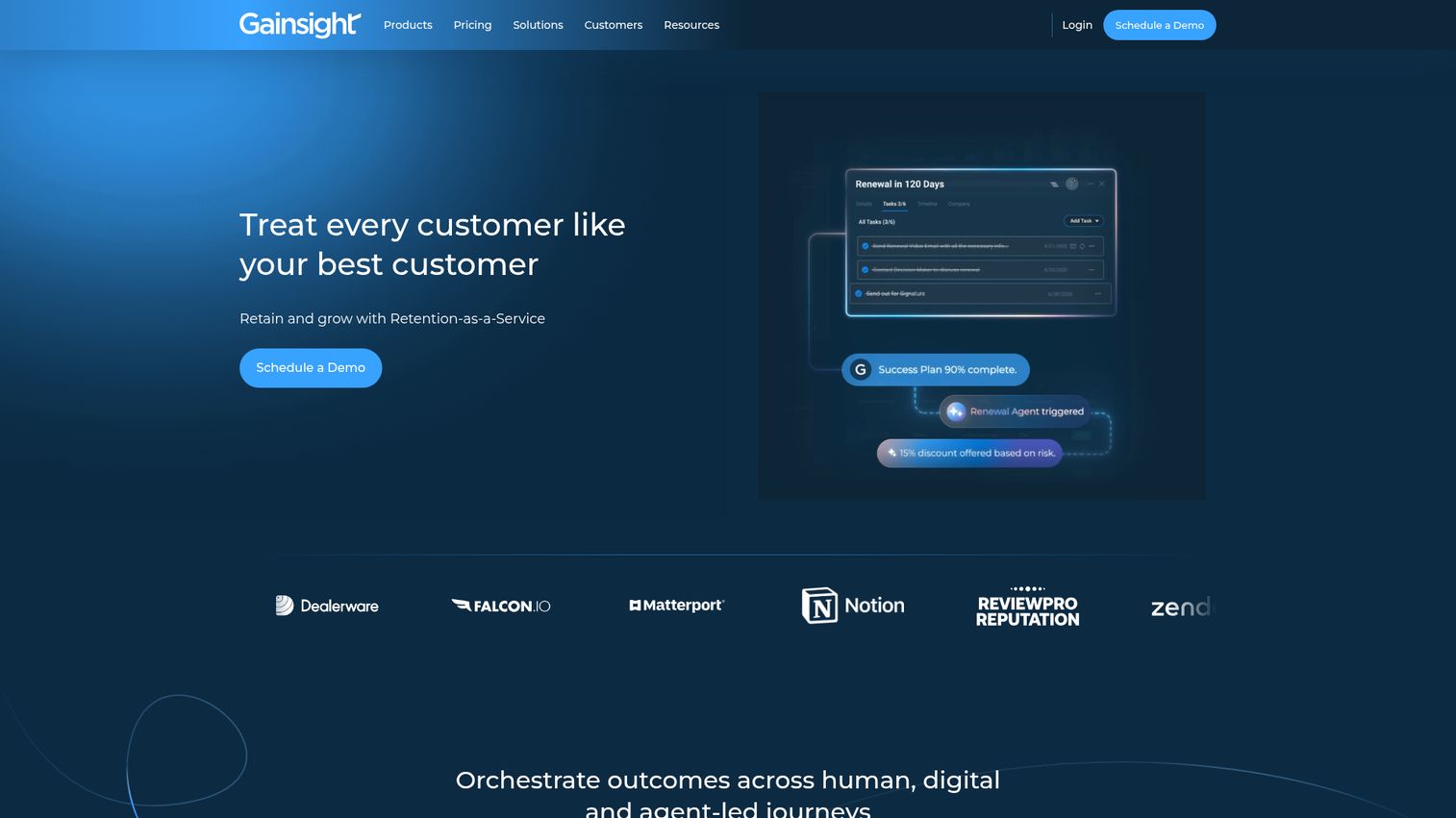 Gainsight homepage