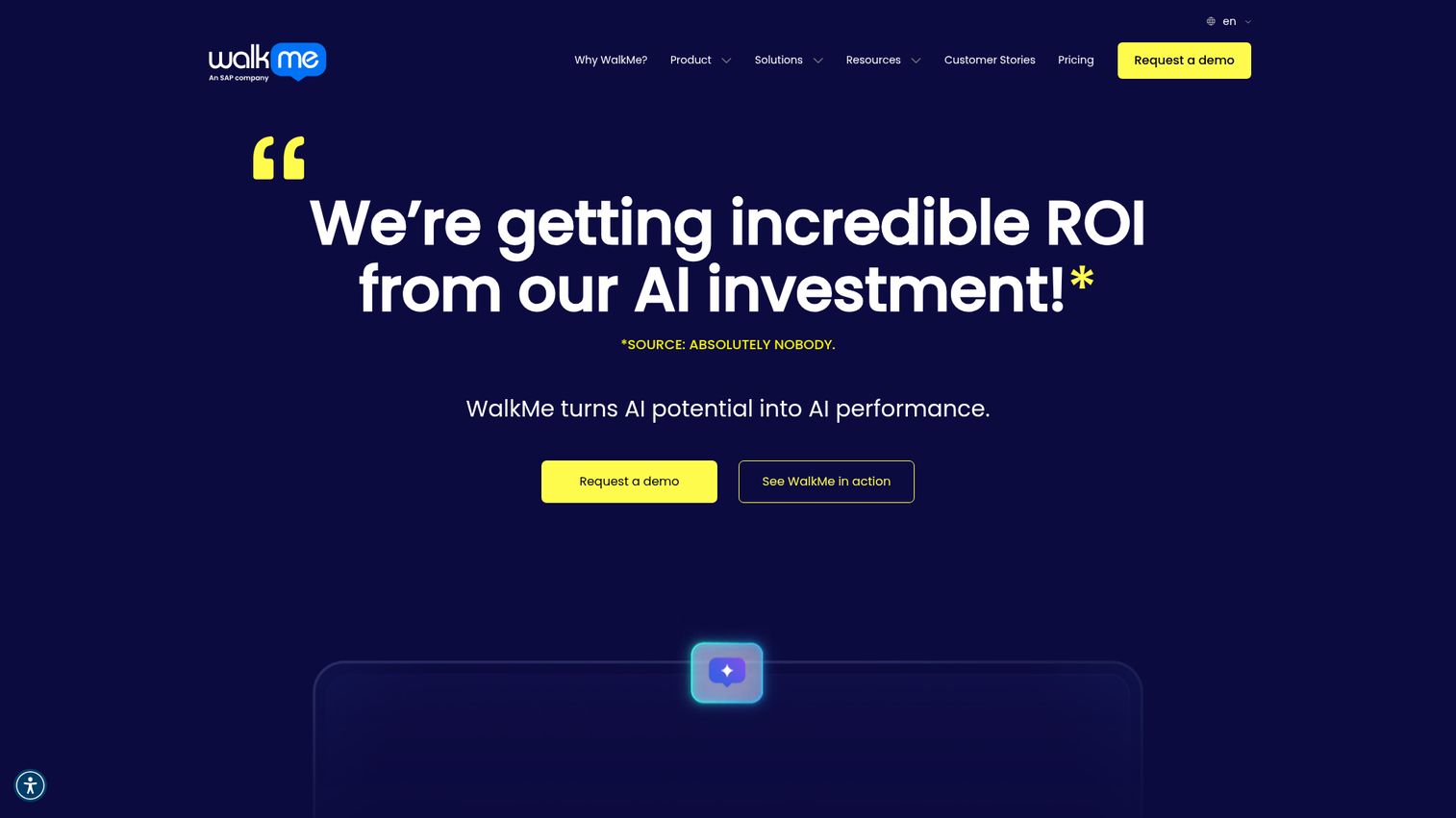 WalkMe homepage