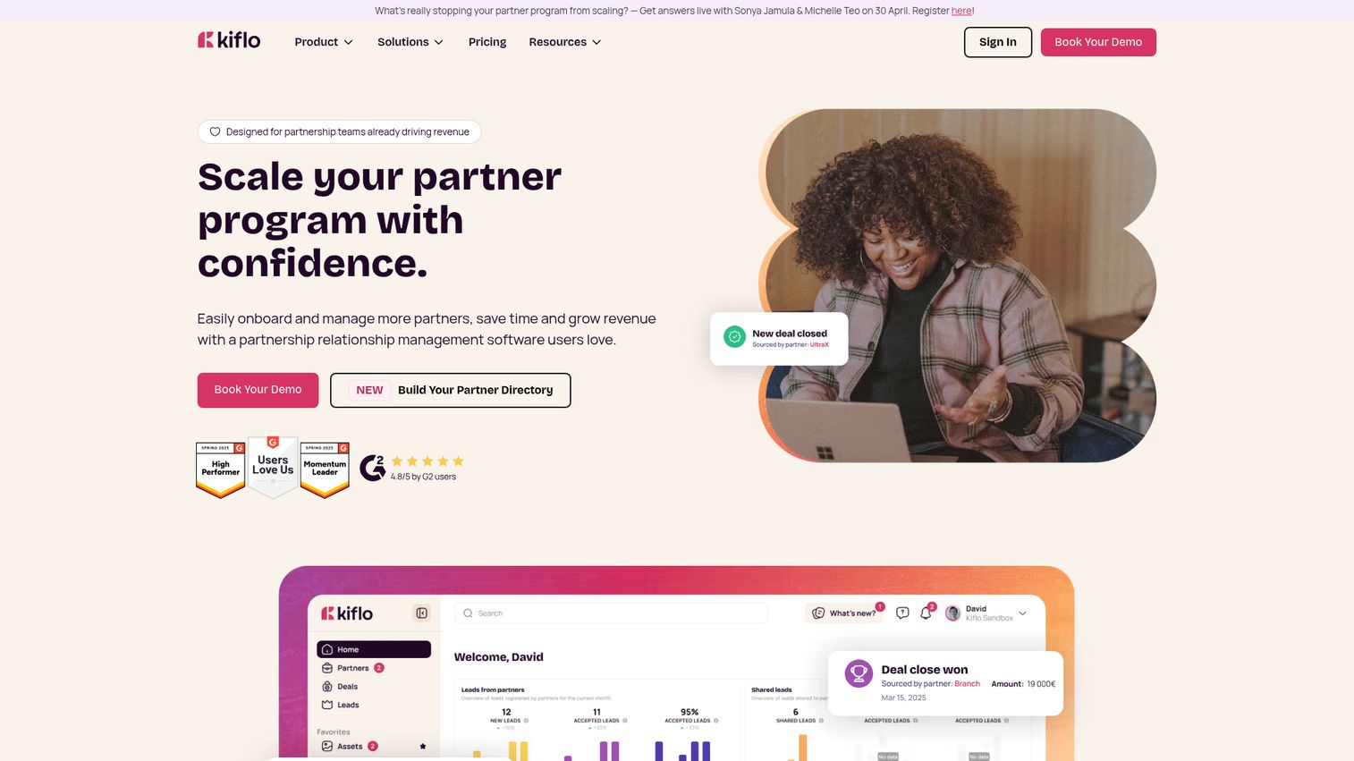 Kiflo PRM channel enablement tool