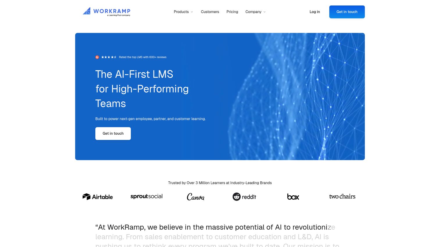 WorkRamp channel enablement tool