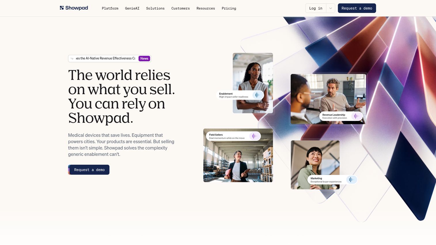 Showpad channel enablement tool