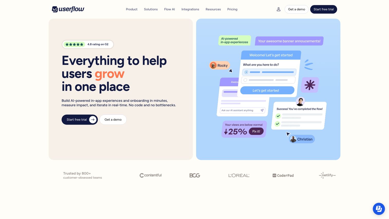 Userflow software adoption platform