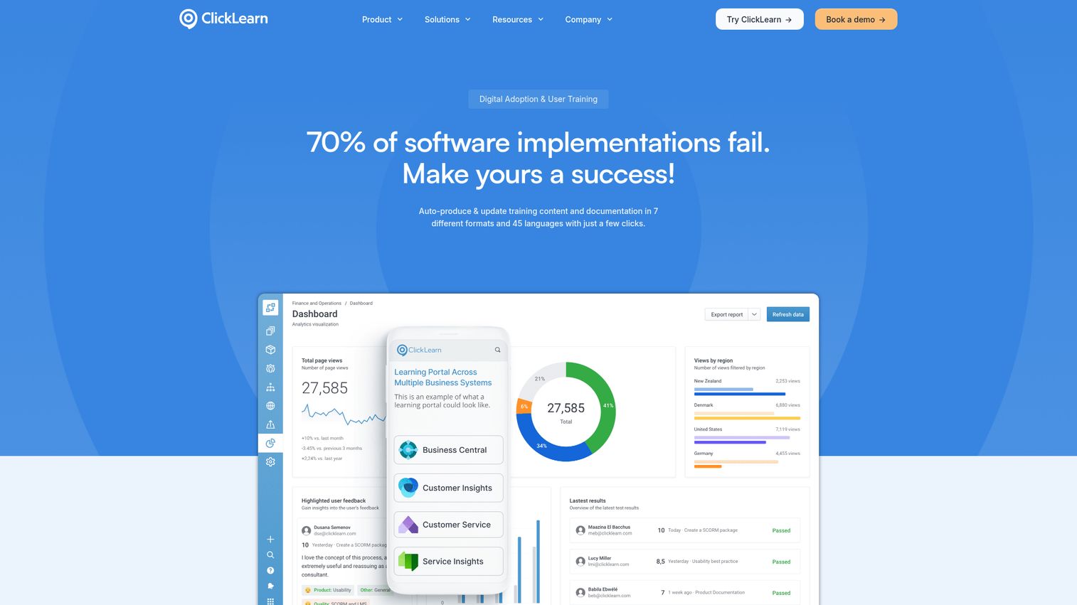 ClickLearn interactive walkthrough software