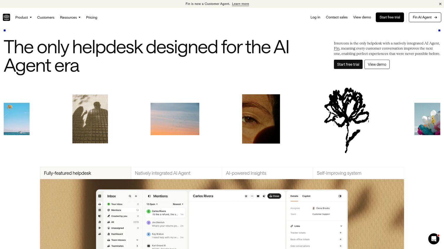 Intercom interactive walkthrough software