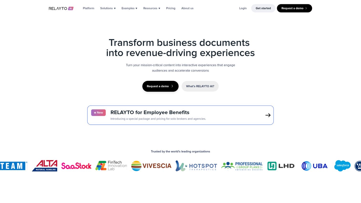 RELAYTO homepage